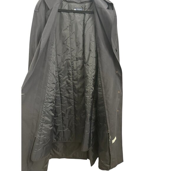 AMR Long Trench Coat Women’s 10R Black Thinsulate Pockets Lined Outdoor - Picture 9 of 10